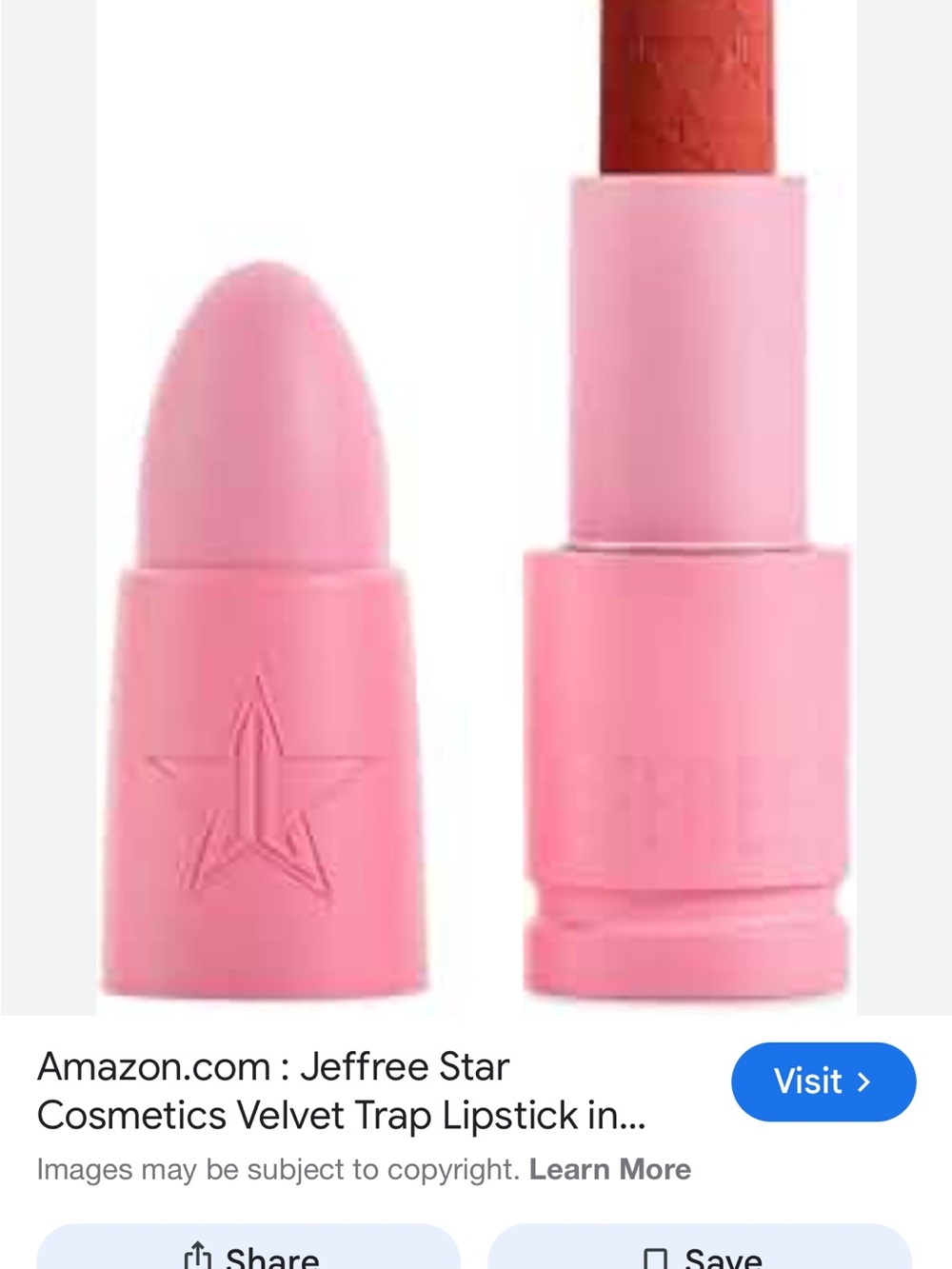 NIB Jeffree Star Pink Packaging Lipstick with Coral Bullet watermelon soda new